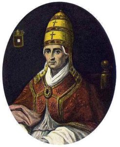 medieval bishop wearing a mitre