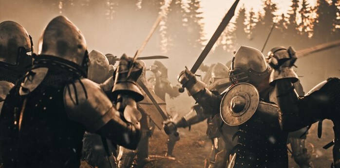 how did medieval knights fight