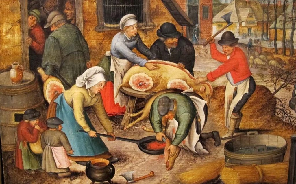 peasants cooking