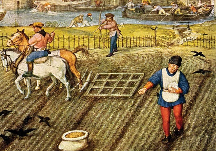 peasants working in a field