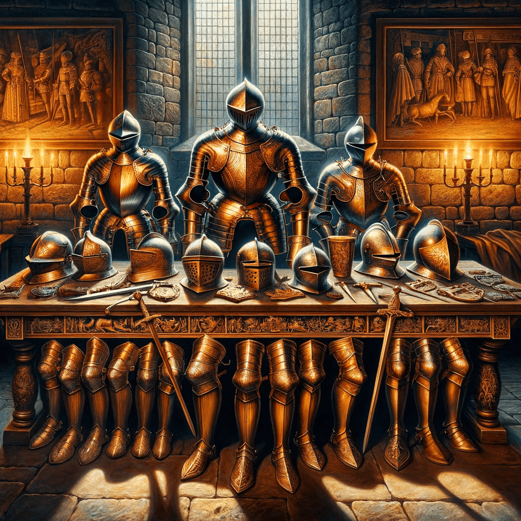 medieval armor display