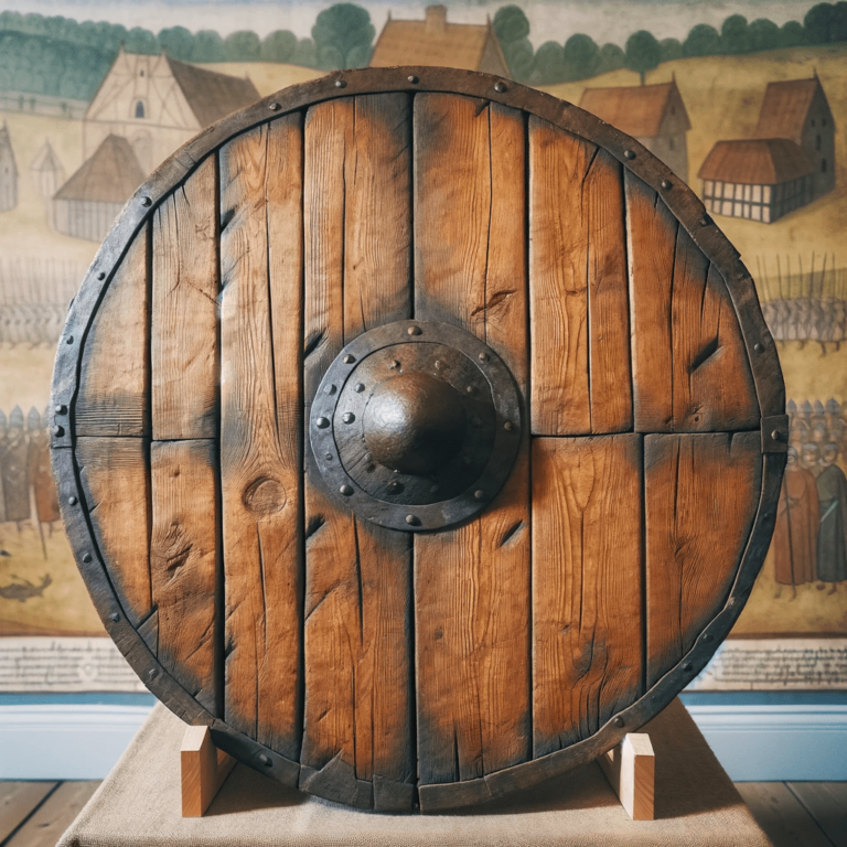 medieval wooden shield