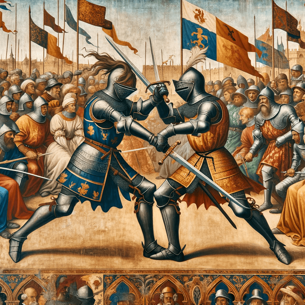 medieval sword fighting